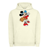 Pigment Pistachio micky-playing-baseball-cartoon-illustration-- Urban Hoodie - PixelFlow