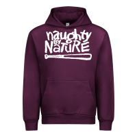 Mauve Wine naughty by nature Urban Hoodie - PixelFlow