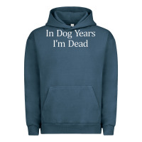 Pigment Midnight Navy in dog years i'm dead Urban Hoodie - PixelFlow
