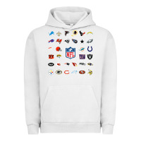 Pigment Lunar Rock american football team collage    wall art Urban Hoodie - PixelFlow