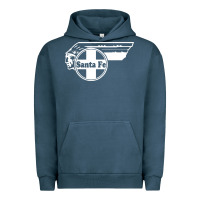 Pigment Midnight Navy big chief clean santa fe railroad Urban Hoodie - PixelFlow