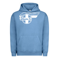 Pigment Pebble Blue big chief clean santa fe railroad Urban Hoodie - PixelFlow