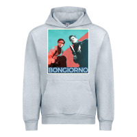 Heather Grey Inglorious Basterds - Bongiorno poster GIFT Urban Hoodie - PixelFlow