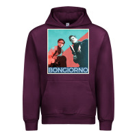 Mauve Wine Inglorious Basterds - Bongiorno poster GIFT Urban Hoodie - PixelFlow