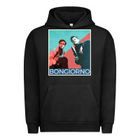 Pigment Black Inglorious Basterds - Bongiorno poster GIFT Urban Hoodie - PixelFlow