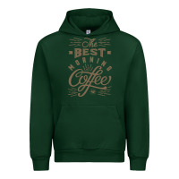 Forest Green The Best Morning Coffee Urban Hoodie - PixelFlow