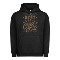 Pigment Black The Best Morning Coffee Urban Hoodie - PixelFlow