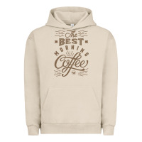 Pigment French Oak The Best Morning Coffee Urban Hoodie - PixelFlow
