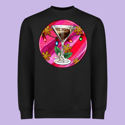 Christmas Espresso Martini Heavyweight Sweatshirt Designed By Adodesignshop