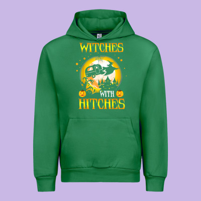 Witches With Hitches Funny Halloween Costume Gift Urban Hoodie Designed By Pixelflow