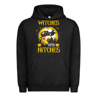 Pigment Black witches with hitches funny halloween costume gift Urban Hoodie - PixelFlow