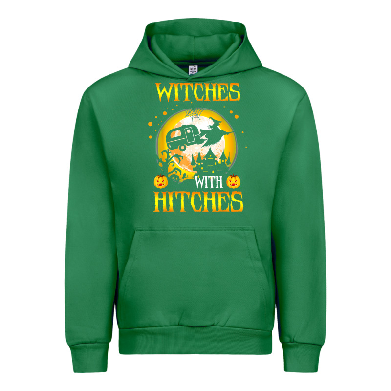 Witches With Hitches Funny Halloween Costume Gift Urban Hoodie by PixelFlow | Teevron