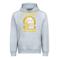 Heather Grey witches with hitches funny halloween costume gift Urban Hoodie - PixelFlow