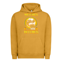 Pigment Peanut Butter witches with hitches funny halloween costume gift Urban Hoodie - PixelFlow