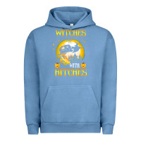 Pigment Pebble Blue witches with hitches funny halloween costume gift Urban Hoodie - PixelFlow