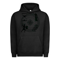 Pigment Black the four stoic virtues Urban Hoodie - PixelFlow