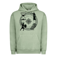Pigment Oil Green the four stoic virtues Urban Hoodie - PixelFlow