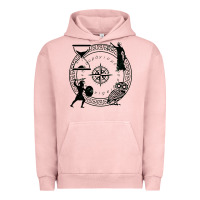 Pigment Salmon the four stoic virtues Urban Hoodie - PixelFlow