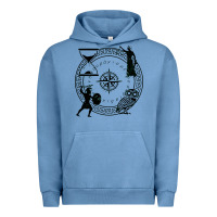 Pigment Pebble Blue the four stoic virtues Urban Hoodie - PixelFlow