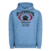 Pigment Pebble Blue Blackwater Urban Hoodie - PixelFlow