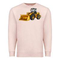 Pale Pink bulldozer Premium Sweatshirt - JahusDesignShop