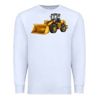 White bulldozer Premium Sweatshirt - JahusDesignShop