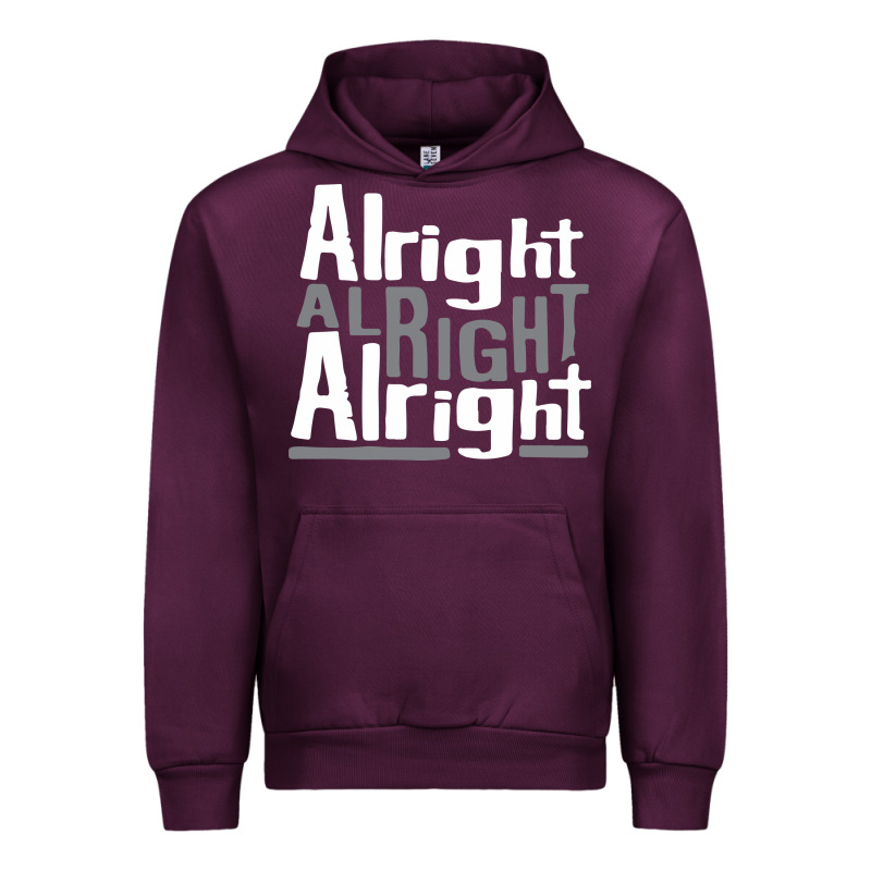 Matthew Mcconaughey Dazed & Confused Alright Alright Alright Hipster T Urban Hoodie by PixelFlow | Teevron