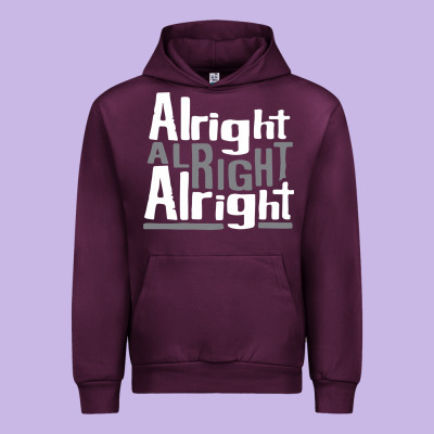 Matthew Mcconaughey Dazed & Confused Alright Alright Alright Hipster T Urban Hoodie Designed By Pixelflow