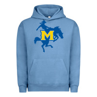 Pigment Pebble Blue mcneese  athletics Urban Hoodie - PixelFlow