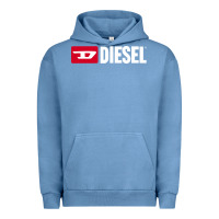 Pigment Pebble Blue Diesel Urban Hoodie - PixelFlow