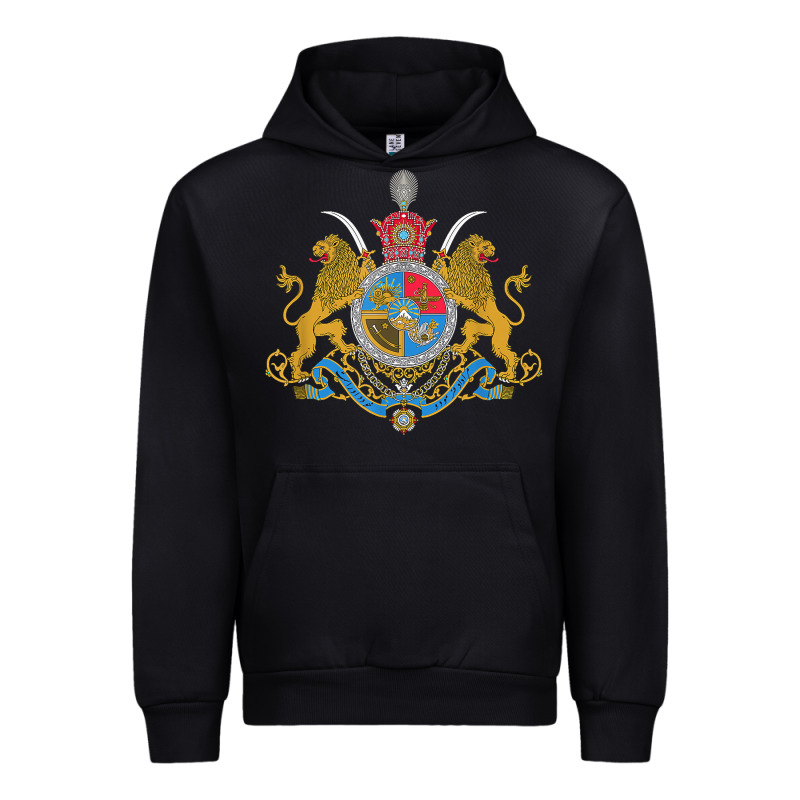 Iran Coat Of Arms Flag Souvenir Iranian Persian Urban Hoodie by PixelFlow | Teevron