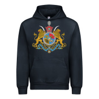 Navy Iran Coat of arms Flag souvenir Iranian Persian Urban Hoodie - PixelFlow
