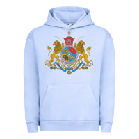 Pigment Grape Ice Iran Coat of arms Flag souvenir Iranian Persian Urban Hoodie - PixelFlow