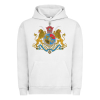 Pigment Lunar Rock Iran Coat of arms Flag souvenir Iranian Persian Urban Hoodie - PixelFlow