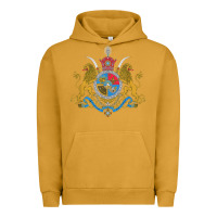 Pigment Peanut Butter Iran Coat of arms Flag souvenir Iranian Persian Urban Hoodie - PixelFlow