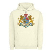 Pigment Pistachio Iran Coat of arms Flag souvenir Iranian Persian Urban Hoodie - PixelFlow