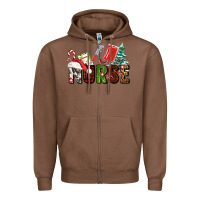 Chestnut Christmas nurse Zipper Hoodie - AdoDesignShop