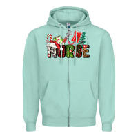 Christmas Nurse Zipper Hoodie | Teevron