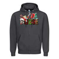 Smoke Christmas nurse Zipper Hoodie - AdoDesignShop