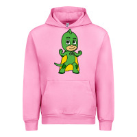 Fuchsia Pink gekko cat boy Urban Hoodie - PixelFlow
