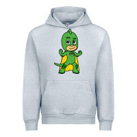 Heather Grey gekko cat boy Urban Hoodie - PixelFlow