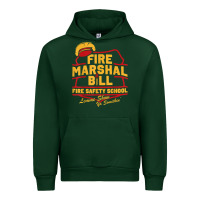 Forest Green fire marshal bill fire safety school funny firefighter t shirt Urban Hoodie - PixelFlow