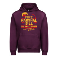 Mauve Wine fire marshal bill fire safety school funny firefighter t shirt Urban Hoodie - PixelFlow