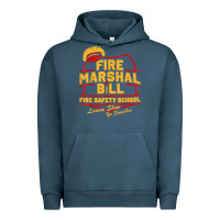 Pigment Midnight Navy fire marshal bill fire safety school funny firefighter t shirt Urban Hoodie - PixelFlow