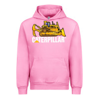 Fuchsia Pink bulldozercat 2 Urban Hoodie - PixelFlow