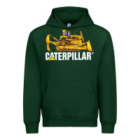 Forest Green bulldozercat 2 Urban Hoodie - PixelFlow