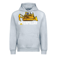 Heather Grey bulldozercat 2 Urban Hoodie - PixelFlow