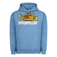 Pigment Pebble Blue bulldozercat 2 Urban Hoodie - PixelFlow