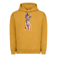 Pigment Peanut Butter Colorful Cat Urban Hoodie - PixelFlow