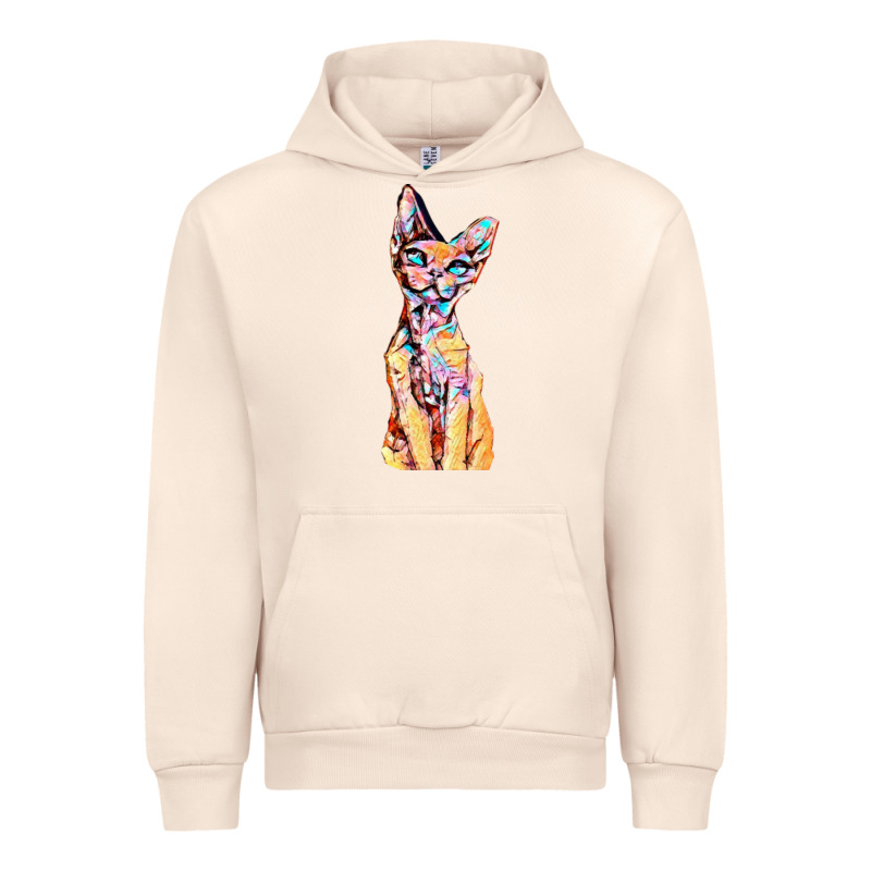 Colorful Cat Urban Hoodie by PixelFlow | Teevron